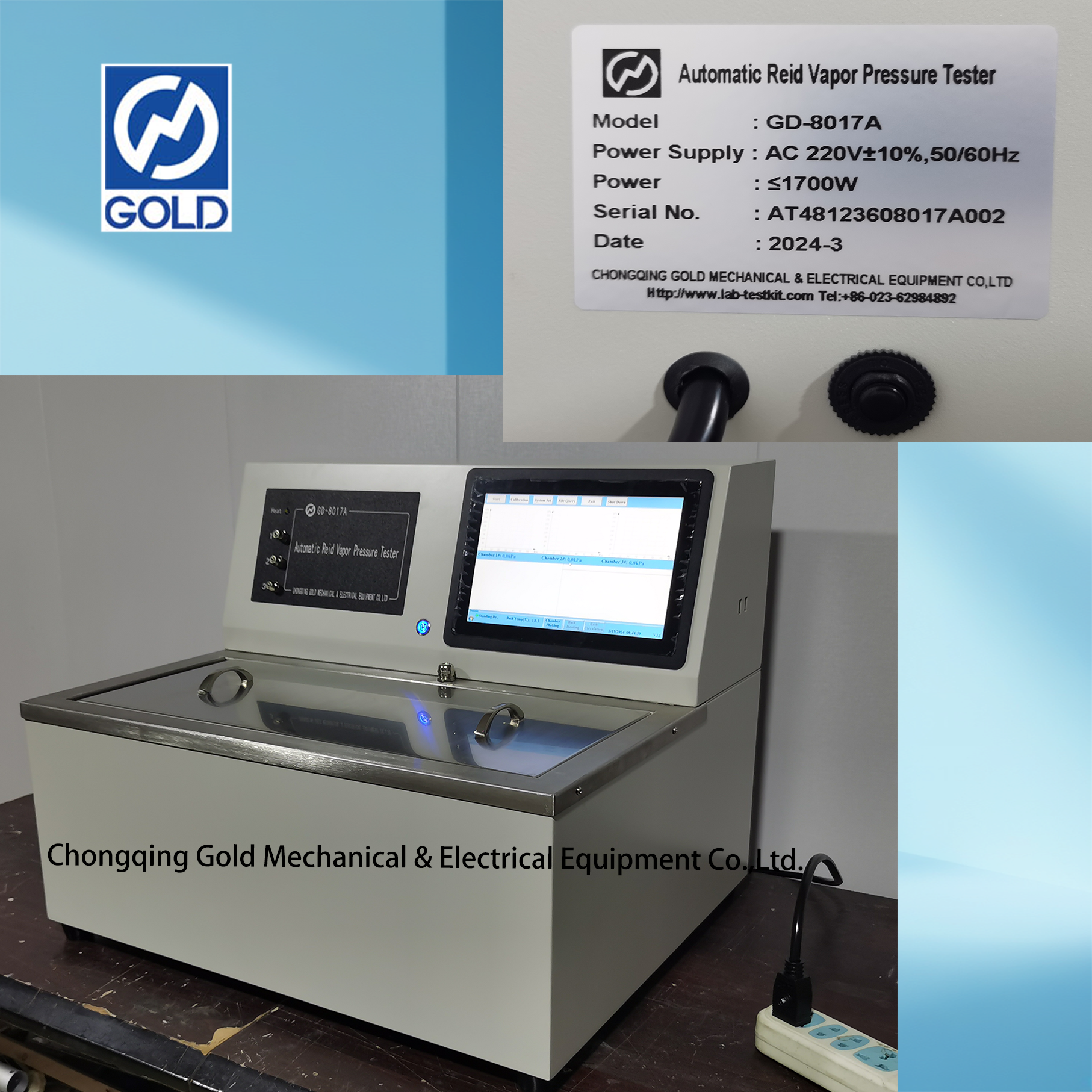 اختبار ضغط بخار REID المشبع التلقائي-3